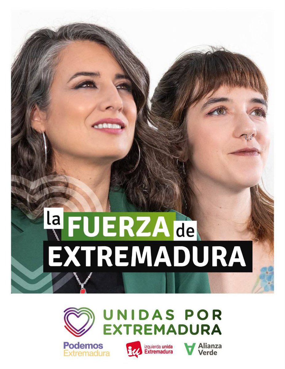 Hoy puede ser un gran día para Extremadura!

Hoy debe ser un gran día para Extremadura!

Hoy será un gran día para Extremadura!

#UnidasPorExtremadura #LaFuerzaDeExtremadura