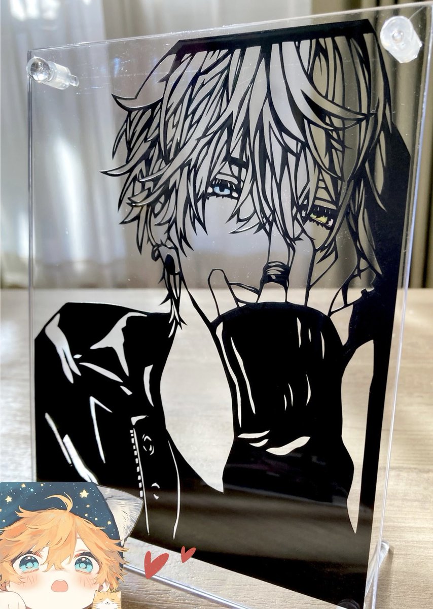 ‪‪❤︎‬mimiページ‪‪❤︎‬ mimiさんが以前切ってくださった私の作った子の切り絵、mimiさんが