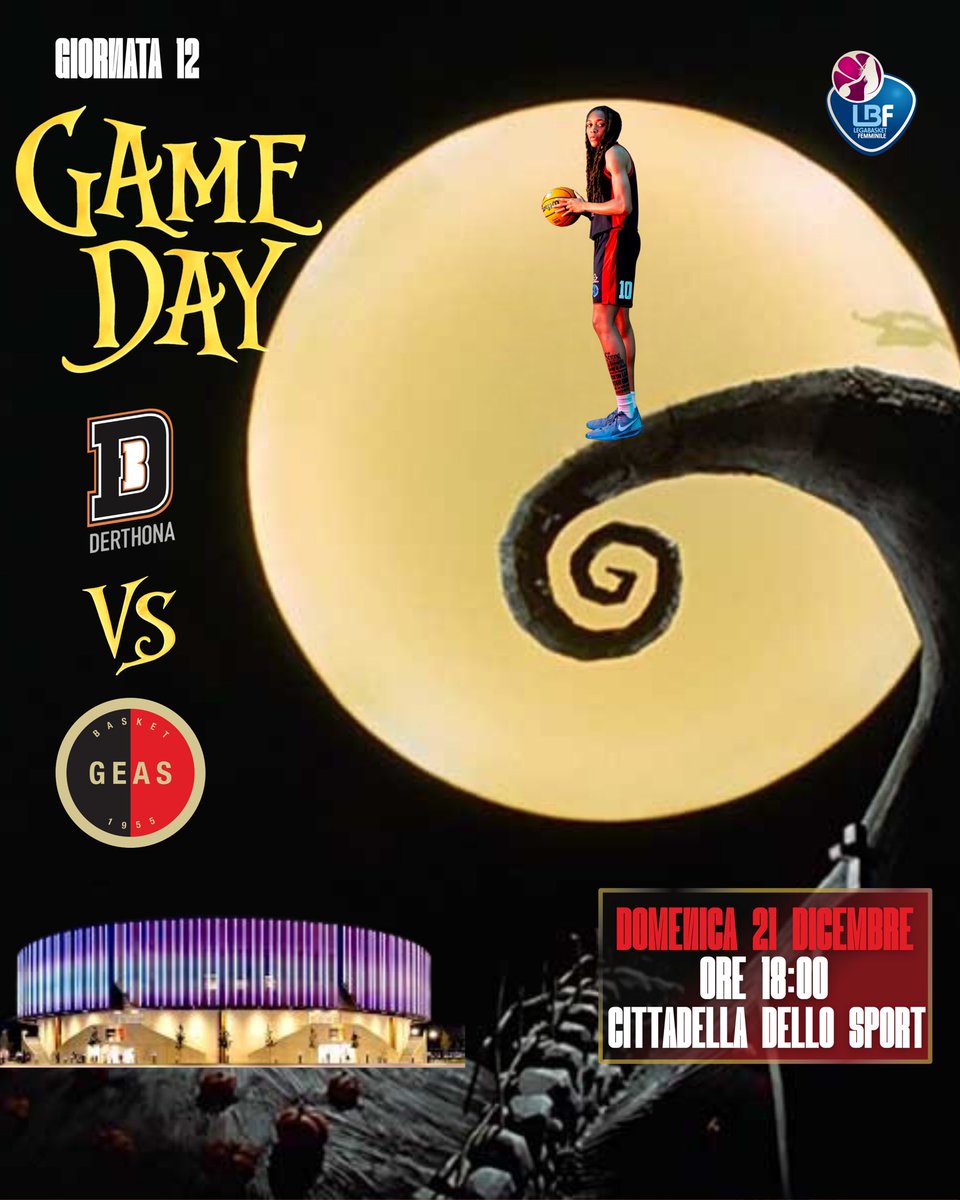 𝙉𝙄𝙂𝙃𝙏𝙈𝘼𝙍𝙀 𝘽𝙀𝙁𝙊𝙍𝙀 𝘾𝙃𝙍𝙄𝙎𝙏𝙈𝘼𝙎 ⛄️

🗓 @legabasketfemminile - 𝐺𝐼𝑂𝑅𝑁𝐴𝑇𝐴 𝟷𝟸
⏰ 𝟭𝟴:𝟬𝟬
🏟 Cittadella dello Sport, Tortona (AL) 
🆚 @derthonabasket 
🖥 FLIMA 

#geasbasket #stillourtime #LBFLIVE