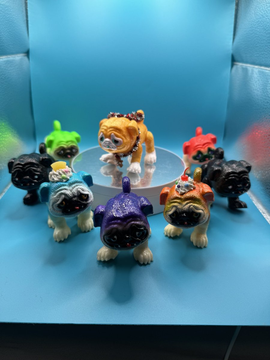 あきぱぐ PUGJYU パグ獣　３体セット あきぱぐ PUGJYU パグ獣 3体セット あきぱぐ PUGJYU パグ獣 3体セット