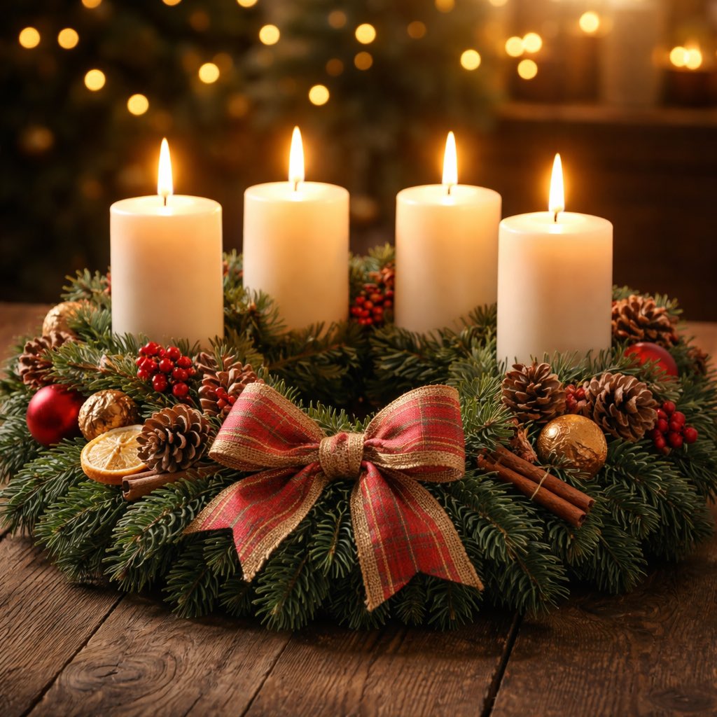 Ich wünsche einen schönen vierten Advent 🕯️🕯️🕯️🕯️