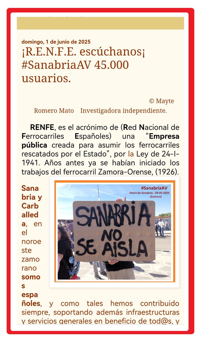 CasaRVillaCelia's tweet photo. ¿@oscar_puente_  va vd a realizar gestiones administrativas y/o sociales a Madrid llegando a las 14:08h?, pues nosotr@s tampoco

Que pare el #Tren en #SanabriaAV son #3Minutos, 🚅no parar nos aisla y daña, porque pasa por la puerta de #SanabriaYCarballeda

https://t.co/VZNDRLeWMM https://t.co/Nd8soQsTU1