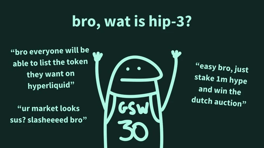 Web3Veteran1's tweet image. 演都不演了，摊牌了！
@HYPEconomist  直接喊话：
“#Hyperliquid 要打败 coinbase ！”

是谁给他的勇气了？梁静茹吗？
不，应该是这几天经常被提起的 #HIP-3（Hyperliquid Improvement Proposal 3）

——————

一开始我也有点懵，以为又是什么新叙事。
后来才发现，其实没那么复杂。

HIP-3…