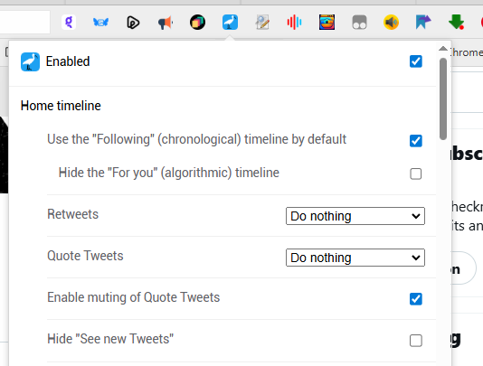 ChuckSciTech's tweet photo. @RalphScenic @grok In a desktop browser you can make x default to Following  by using the Control Panel for Twitter by @ControlPanelFT for Chrome at https://t.co/EcGG8z4kTU and for Firefox at https://t.co/NbttSCG6SZ and for iPhone at https://t.co/hyyrBUTMqY and Mac at https://t.co/L9ONEjmX3p https://t.co/BmZwGchBcK