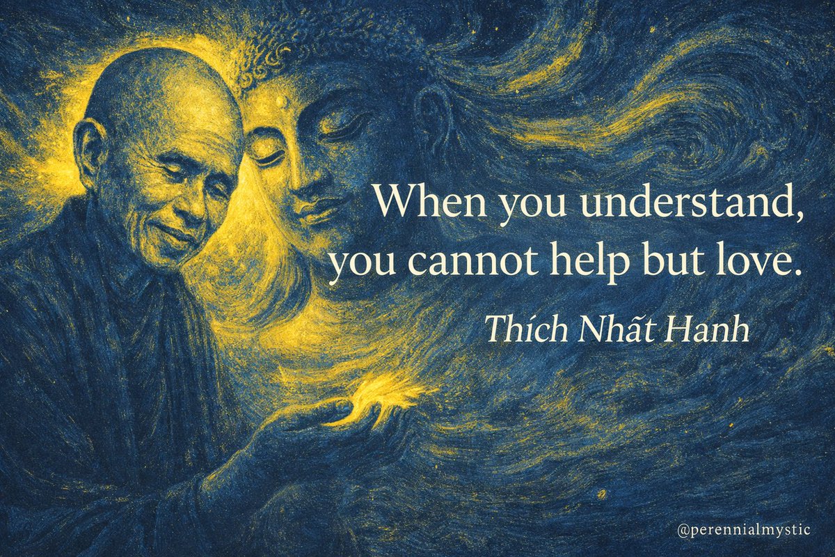 “When you understand, you cannot help but love.” — Thích Nhất Hạnh🧘📿