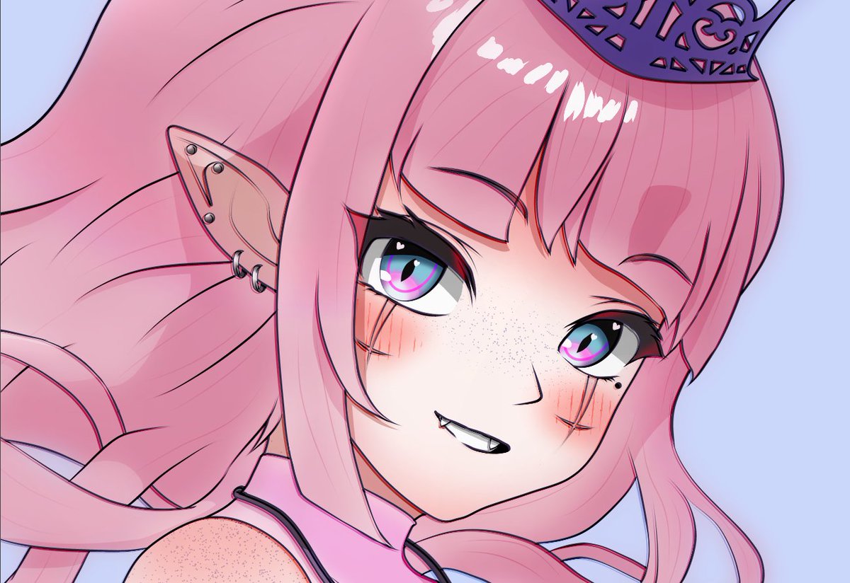Plaxu_n's tweet photo. ( ´∀｀ )b🎂✨️ #Picsha #illustration #fanart #Vtuber https://t.co/aMt6X2FPlB