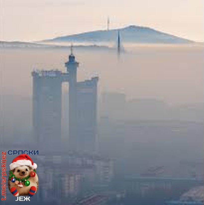 Pogled na grad sa Bežanijske kose, grad koji se gubi u smogu tek u daljini nazire se Avala.
Foto,Dragomir Zamurović"Vreme je za bežaniju"