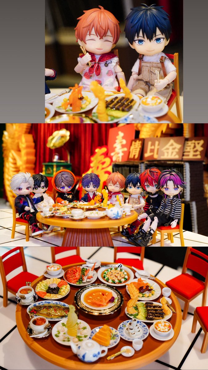 SharonFan5's tweet photo. 冬至だからね。友達のドールだちと一緒にお祝��🥂
#ギヴン #恋と深空 #punktriangle https://t.co/wMoqxZ3lVR