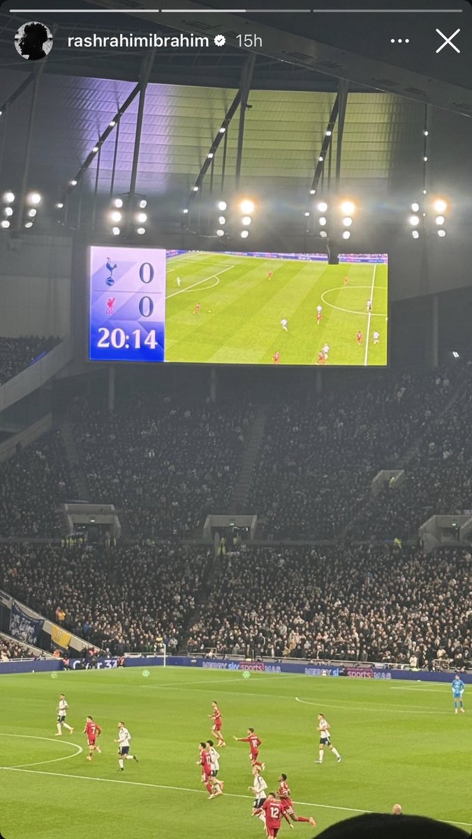 Rahim Ibrahim si využil zimnú prestávku na osobnú návštevu anglickej Premier League, kde sledoval zápas Tottenhamu a Liverpoolu
