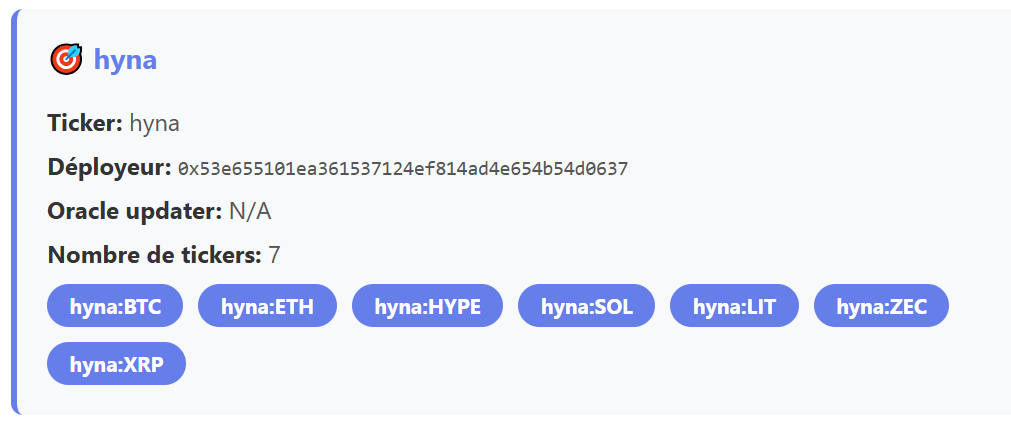 HyperliquidNews's tweet image. 🆕 NEW HIP-3 TICKER 🆕
The ticker $XRP has been bought for 569.78 $HYPE or $13,828 by @hyenatrade