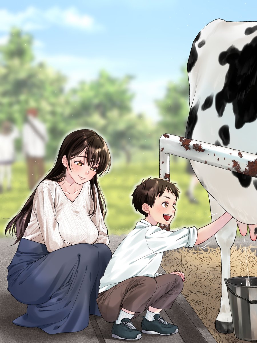 劇的ビフォーアフター16
「ママを牛扱いするのはやめてよ、もぉ〜😡」
怒ったママの反撃ミルク搾りはファンボックスにて公開中です❣️ 