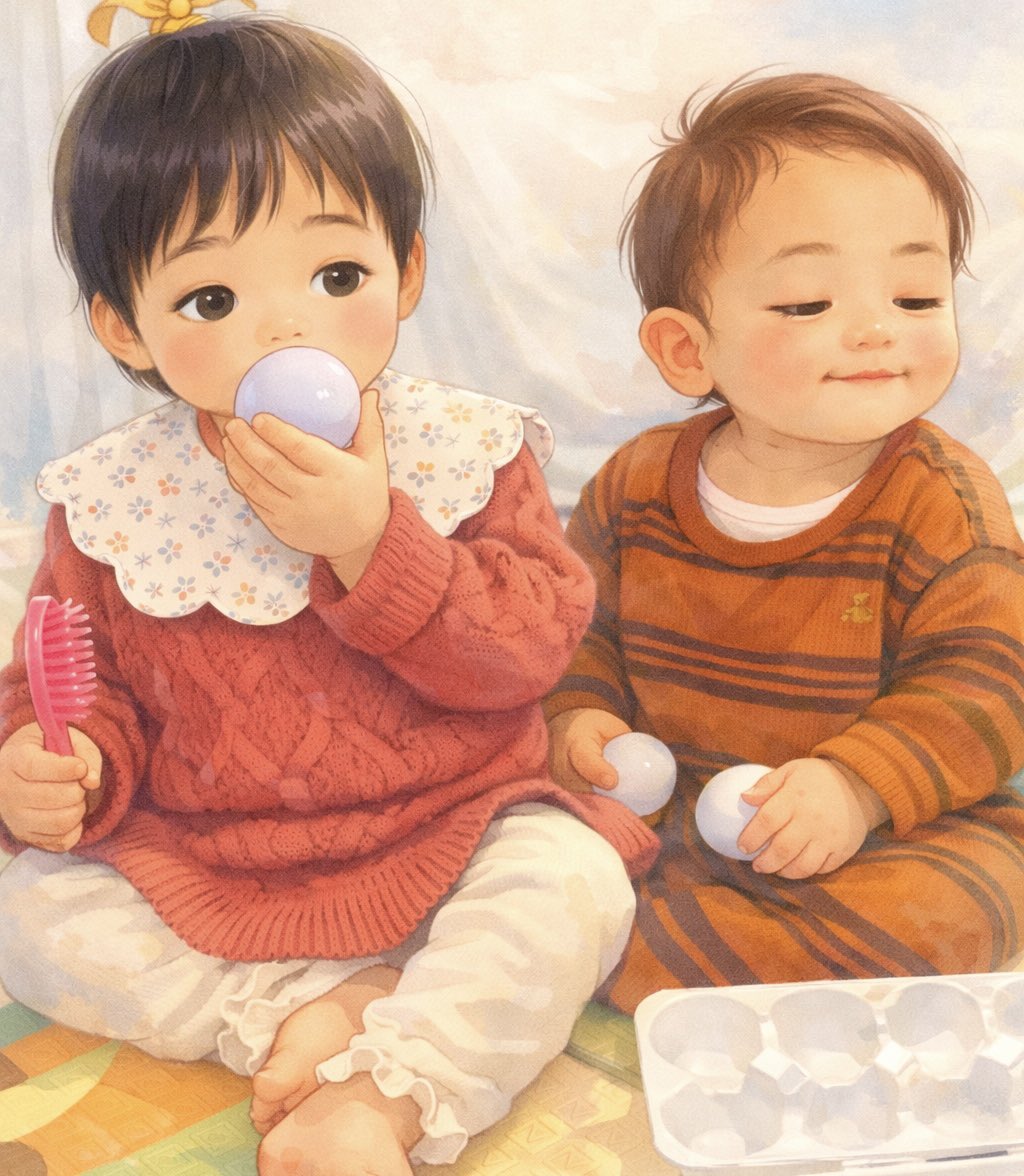 週末は友人2人と子ども1人が泊まりに🩷生後3ヶ月頃から泊まりにきてくれてるけど、2人とも動くようになって大変！仲良くなって欲しいけど今の所、マイペースな友達の子と我が強すぎる娘で気が合わなそうだねって...😂