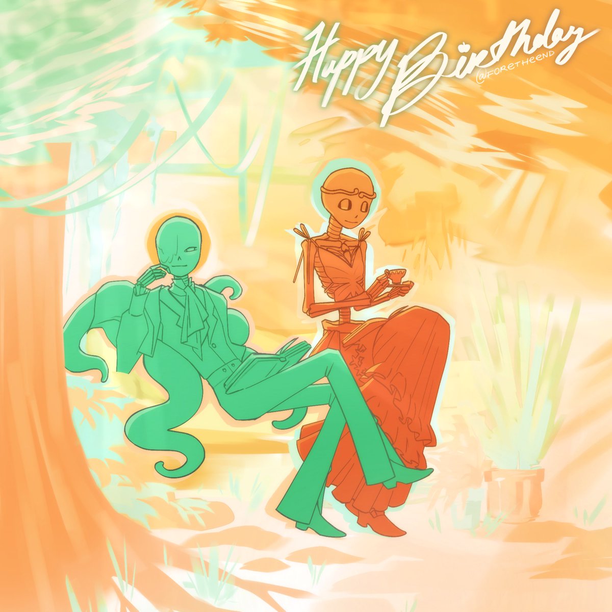 foretheend's tweet photo. happy birthday to the sillies #dreamtale #nightmaresans #dreamsans https://t.co/ZIvNC4l9aW
