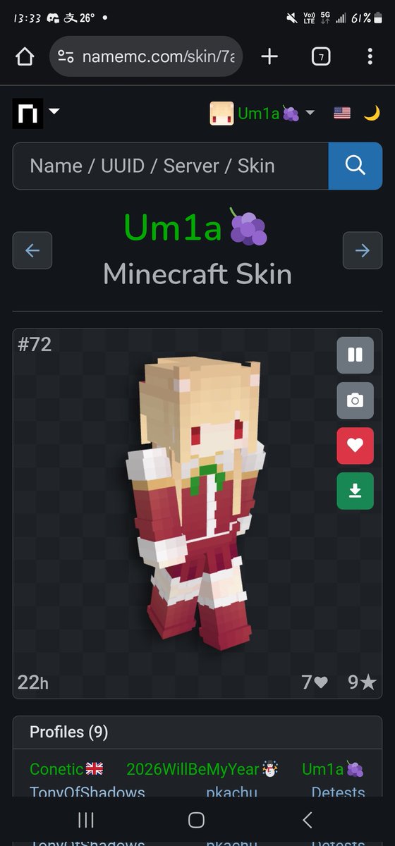 Best I've ever gotten so far Q w Q
#namemc