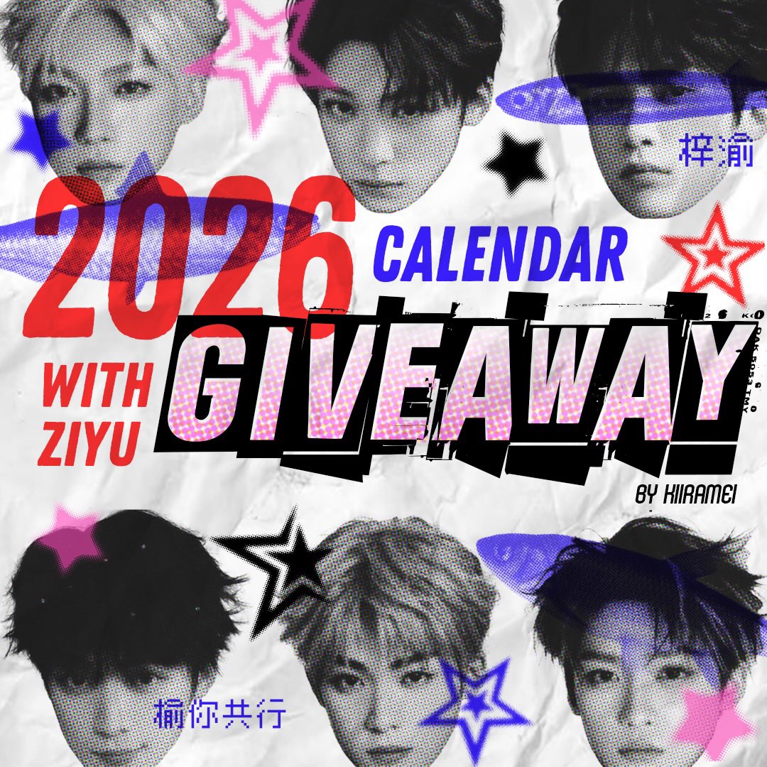 kiiramei's tweet photo. 𝟮𝟬𝟮𝟲 𝙕𝙄𝙔𝙐 𝘾𝙖𝙡𝙚𝙣𝙙𝙖𝙧 𝙂𝙞𝙫𝙚𝙖𝙬𝙖𝙮🫧🐟💕

🐟 2 Winners
✨ 1 X Risoprint Ziyu Calendar each

⋆ Like & Retweet 
⋆ Comment your favourite moment with Ziyu in 2025

🌟Winners will be chosen randomly (open worldwide)

❗️Giveaway ends 28.12.2025
❗️must be comfortable sharing your address with me

— #Ziyu #梓渝 ༘⋆✿