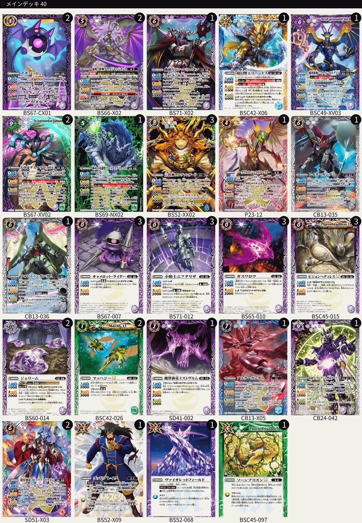 Ars Nova 使用デッキ:プチバット 1戦目 デュオニュソス⭕️ 2戦目 早雲