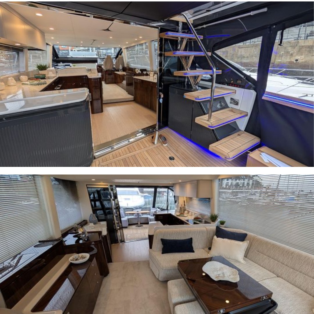 ApprovedBoats's tweet image. Winner of Motor Boat of the Year 2025, this Fairline Squadron 58 features exceptional tech, stabilisation and tailored living throughout. Explore the spec: approvedboats.com/boats-for-sale…

#FairlineYachts