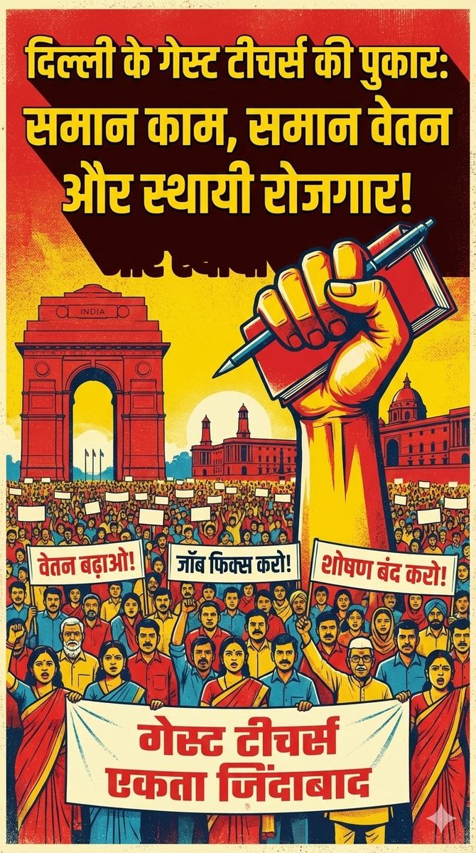 महोदया 
<a href="/gupta_rekha/">Rekha Gupta</a> जी की सरकार 
 हम सभी #गेस्ट_टीचर्स को दे दो स्थायीकरण का उपहार 
हम जीवन भर मानेंगे आपका ये उपकार 🙏🏻
#𝐃𝐞𝐥𝐡𝐢𝐆𝐮𝐞𝐬𝐭𝐓𝐞𝐚𝐜𝐡𝐞𝐫𝐬
#𝐖𝐞𝐖𝐚𝐧𝐭𝐏𝐨𝐥𝐢𝐜𝐲
#𝐒𝐩𝐞𝐚𝐤𝐔𝐩𝐅𝐨𝐫𝐃𝐞𝐥𝐡𝐢𝐆𝐓𝐬
#WeWantJobSecurity
<a href="/ashishsood_bjp/">Ashish Sood</a> 
<a href="/p_sahibsingh/">Parvesh Sahib Singh</a>