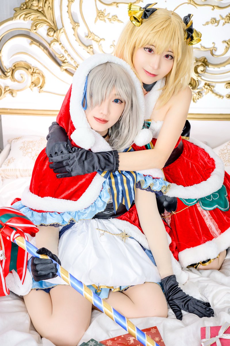 【コスプレ】
魔法少女まどか☆マギカ外伝
マギアレコード
梨花•れんクリスマスver.

　❄️🌲星矢に刻む1ページ🌲❄️

綾野梨花　　私
五十鈴れん　<a href="/cosmakabee/">マカべぇ</a>

📷：るるさん　<a href="/m_mm_r/">るる</a>