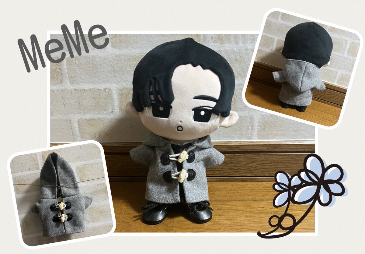 ダッフルコート🖤』 Bigぬいver. 娘が買ったコートフードいらないっ