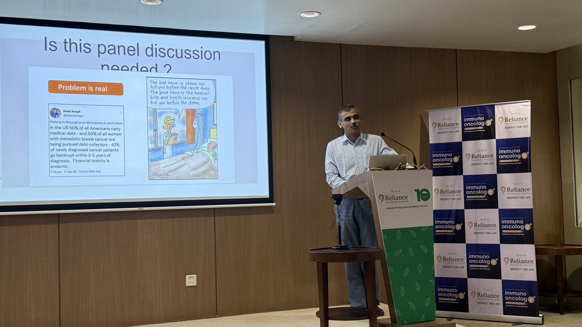SewantiLimaye's tweet photo. A great reflection on low dose immunotherapy in India by dear friend and colleague @Amolpatel_dr and graced by none other than Dr Suresh Advani Sir 🙏 https://t.co/h9c0C5ZyGg