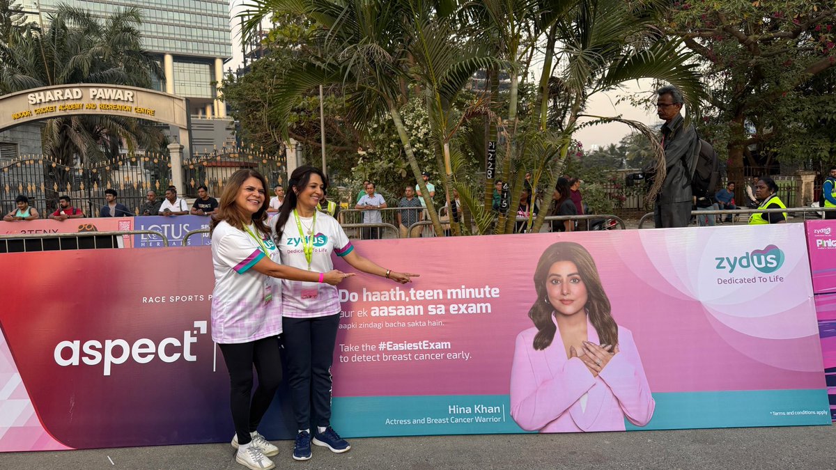 SewantiLimaye's tweet photo. @Amolpatel_dr @DrDarshanaPatil @DatarCancer Started the Immuno Oncology meeting today with commemoration to @PinkathonIndia @ZydusUniverse such a phenomenal initiative to raise the cause of cancer awareness along with “The” Milind Soman! Truly inspired 🙏 https://t.co/ydtyLagQOW