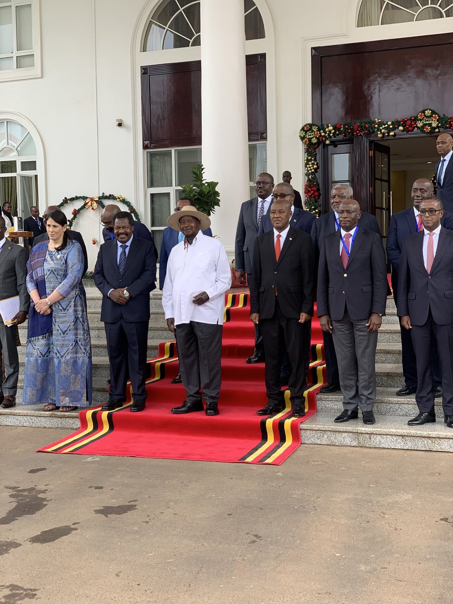 wizacate's tweet photo. HAPPENING NOW:
H.E the President of the Republic of Uganda, Yoweri Kaguta Museveni,Preside Over the Extraordinary Summit on the Security Situation in the Democratic Republic of Congo . https://t.co/kkDpsYvrAB
