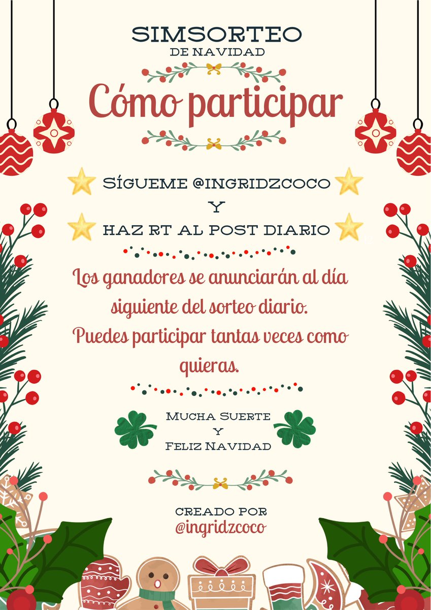 ingridzcoco's tweet image. 🎄 DÍA 20 — ¡Casilla num. 14! 🎁

⭐ DÍA GRANDE ⭐
Hoy toca aventura, viajes y recuerdos inolvidables…

🧭 ¡Pack de Expansión ¡A la aventura! 🌍✨

Explora nuevos mundos, culturas y experiencias con tus sims 🏕️🗺️

Para participar:
🔁 RT
💚 Sígueme

¡Mucha suerte! 🍀