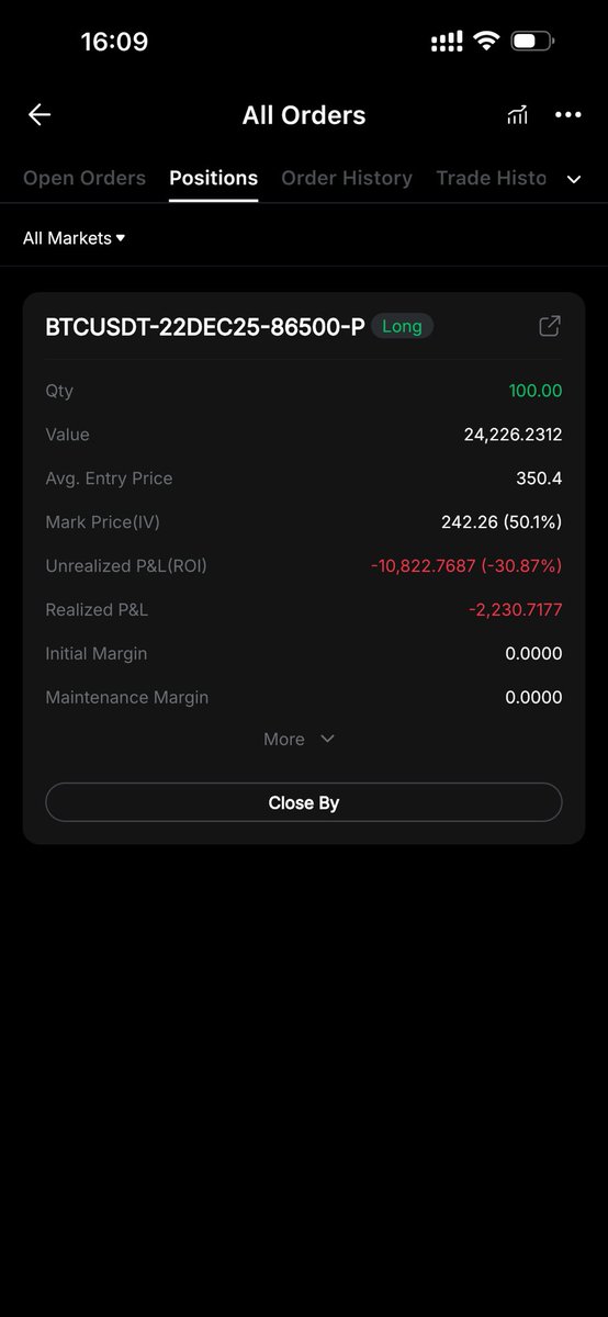 notyourkeys_'s tweet photo. 🎄 $100 CHRISTMAS BET GIVEAWAY 🎄

🚨 BTC OPTION TRADE 🚨

Bought $BTC put options. Expecting a Monday morning low below $86,500.

💼 Risk: $25,000 📄 Size: 100 BTC contracts 🎯 Defined risk – strong R/R

Setup mirrors the last BOJ rate-hike price action.

🎯 The Bet: Guess the exact BTC price tomorrow at 09:00 CET.
 ➡️ Closest guess wins $100 💰

📌 Rules:
 ▶️ Drop your guess in the comments ▶️ Follow me + repost
 ⚠️ Only valid if BTC < $86,500
Good luck & Merry Christmas 🎄🚀