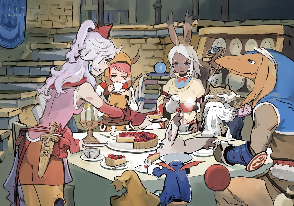 突然お茶会に巻き込まれるラザフォードさん