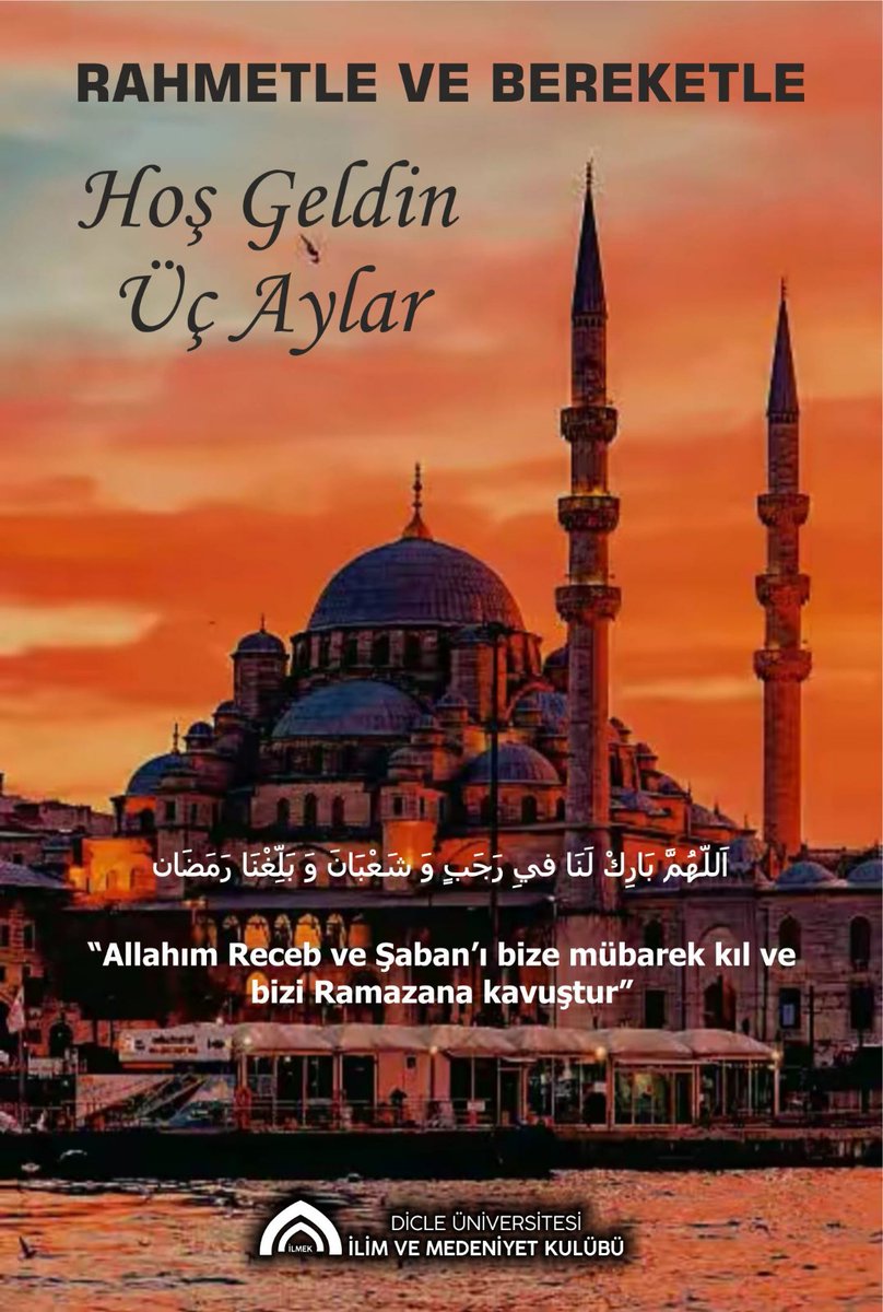 Üç aylarımız mübarek olsun.