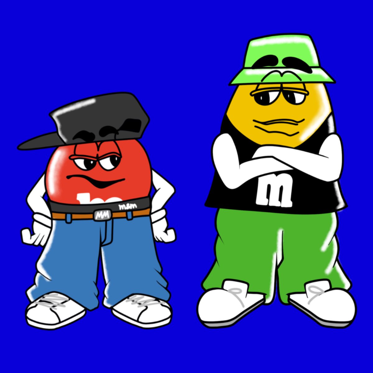 M&M's graffiti Making #mandms #graffitiart #streetart #character