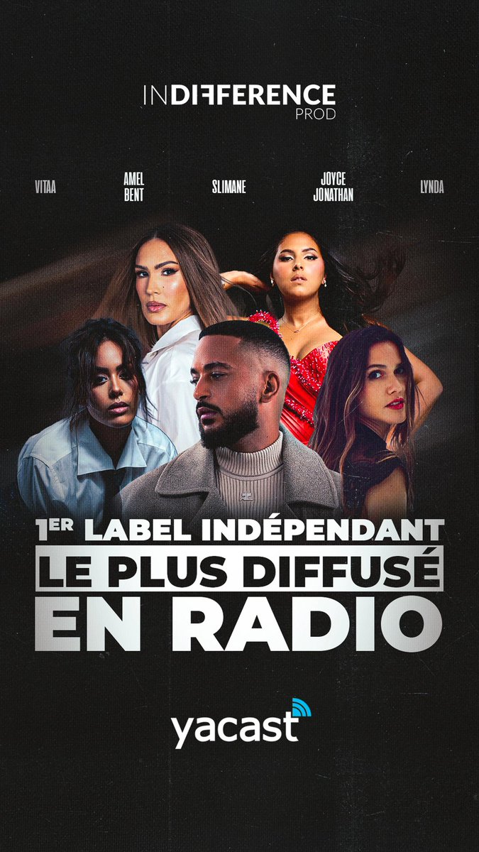 SaidBoussif's tweet image. Le public, sans qui rien n’existe et sans qui aucune magie ne prend.

Cette semaine, #IndifferenceProd est le label le plus diffusé en radio et ce n’est pas un hasard.

2026 arrive… Elle sera intense, ambitieuse et haute en couleurs.

Je n’ai qu’une parole. 
🫱🏼‍🫲🏽