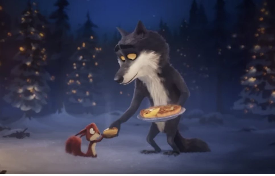 Langlai73410097's tweet image. Une pub peut être mignonne et pourtant profondément orientée
Transformer un loup en végétarien pour qu’il soit accepté, c’est suggérer que sa nature est un problème
Sous couvert d’émotion, on culpabilise l’omnivore et on efface nos cultures alimentaires
Je dis non !