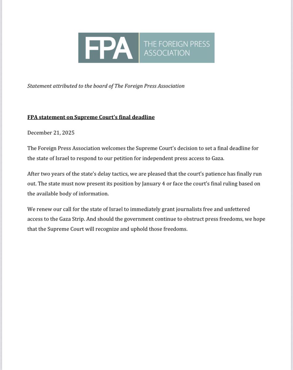 Foreign Press Assoc. tweet media