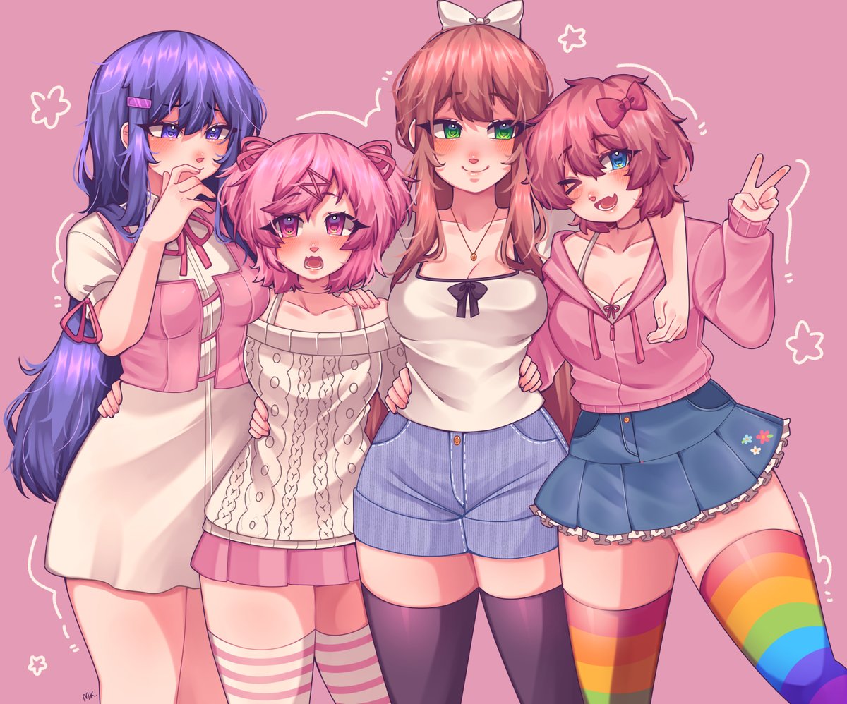 MarukunArt's tweet image. ❤️✨
#DDLC