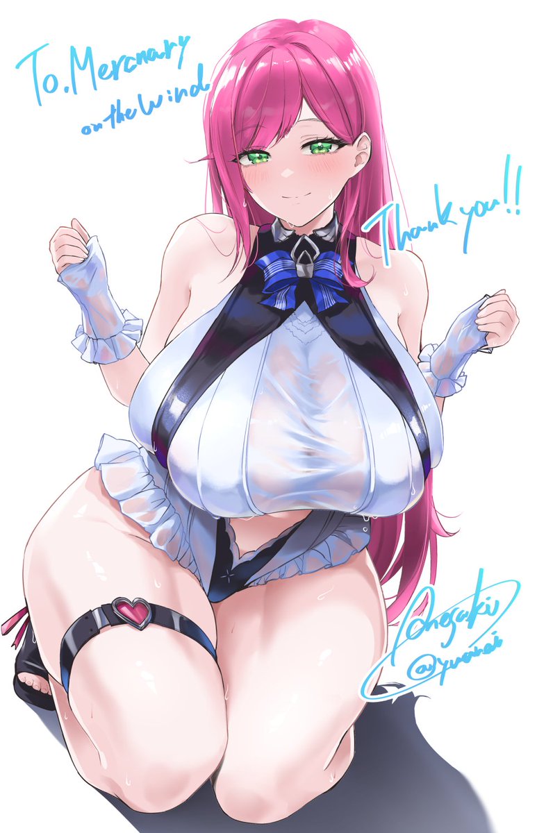 skebリクエスト感謝～～!!OCにゼンゼロ水着ビビアンの衣装で描かせていただきました!!Thank you for Request!! 