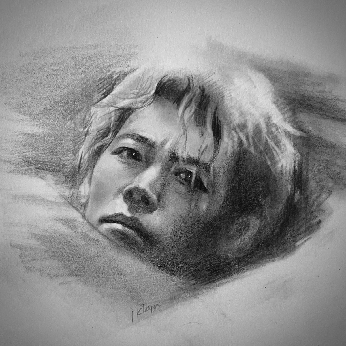 勝男の余韻も冷めやらぬうちに信也 #10DANCE #竹内涼真 #鉛筆画