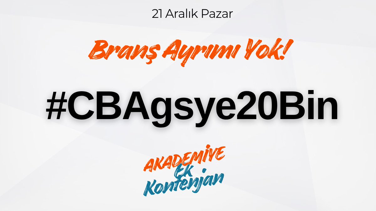 2025 AGS öğretmenleri biran evvel Ek Kontenjan ve  Adil Dağılımlı şekilde kontenjanların açıklanmasını bekliyor. 

#CBAgsye20Bin