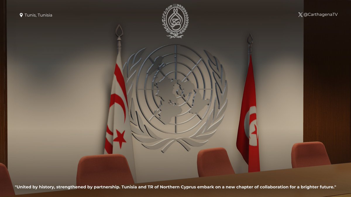 CarthagenaTV's tweet photo. Official Statement – Tunisian Presidency (Watania 1)

The Tunisian Presidency announces that the President of the Republic of Tunisia held a diplomatic meeting with the President of the Turkish Republic of Northern Cyprus (TRNC). https://t.co/UFCVhyM2VK