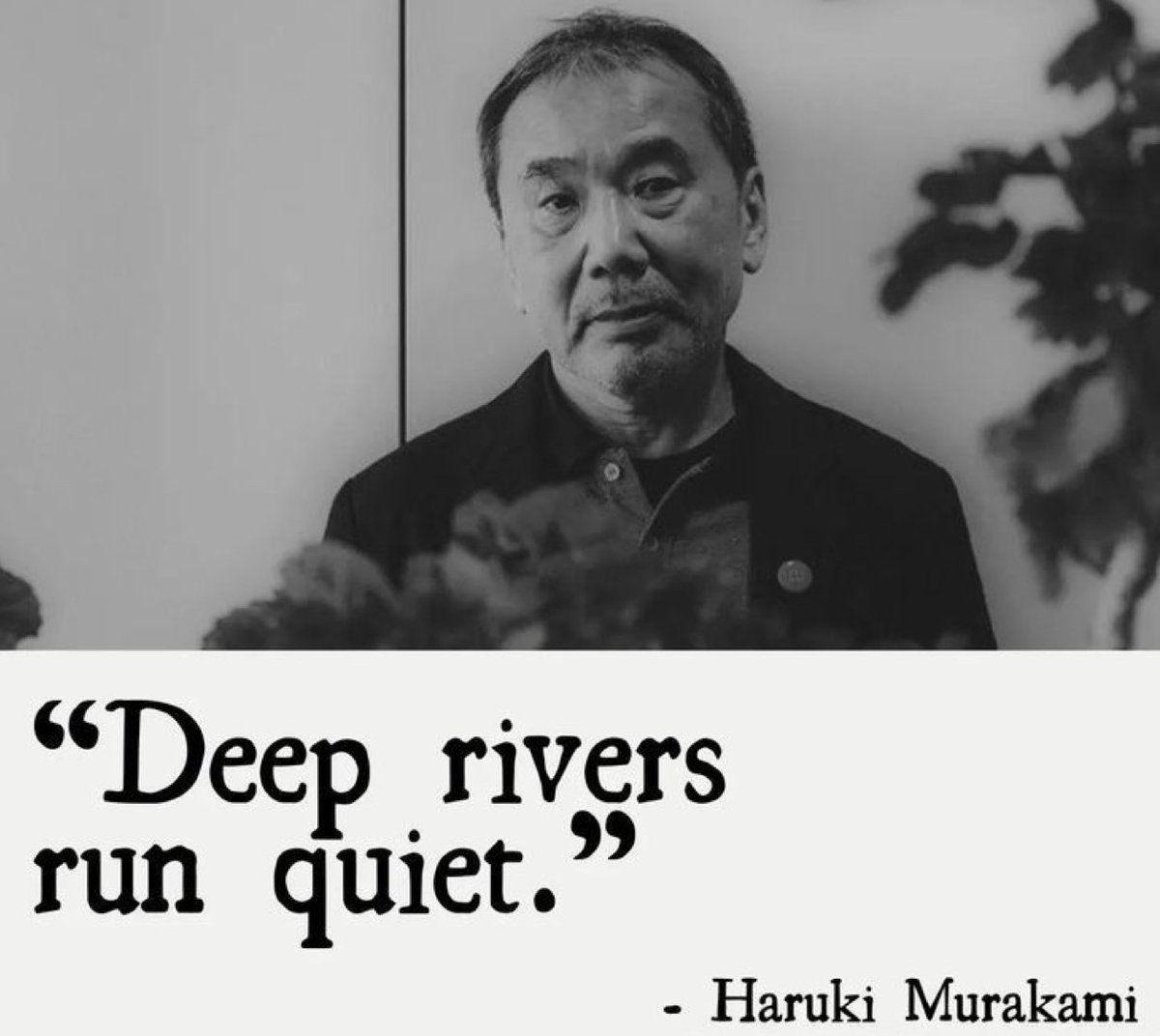 Almedlij_m's tweet image. الأنهار العميقة تجري بهدوء .
- هاروكي موراكامي