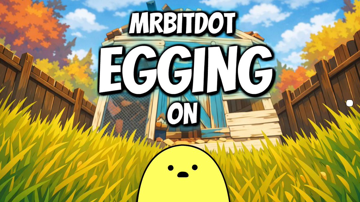 MrBitDot's tweet image. LIVE 6PM!
Sunday Variation Day | Egging On
twitch.tv/mrbitdot
youtube.com/@onlybitdot