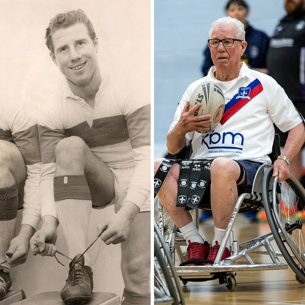 👑 What an honour to welcome Wakefield Trinity icon Ian Brooke to our special Wheelchair vs Legends fixture earlier this month!

🫡 A true Red, White and Blue legend supporting our Inclusion teams!

🔗 justgiving.com/page/wakefield… 

#UpTheTrin