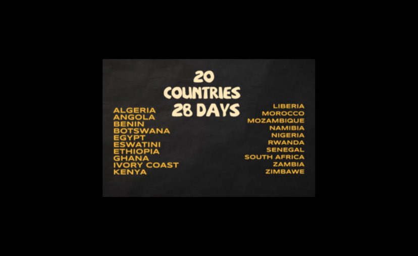 🚨| BREAKING: Speed has revealed the OFFICIAL LIST OF COUNTRIES he’ll be visiting during his Africa tour 🌍🤯