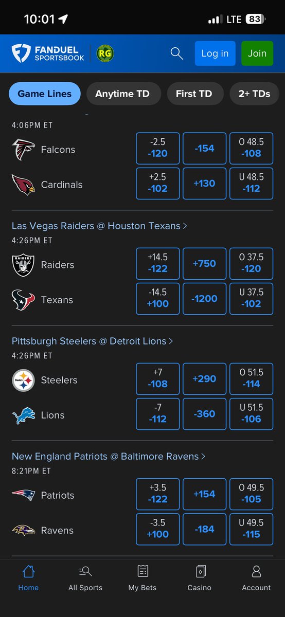 COOminion's tweet photo. @Dataman422 Lions -7
Broncos jags O46.5
Dolphins bengals O47.5
Chargers cowboys U50.5
Pats +3.5 https://t.co/s8AKibvIwG