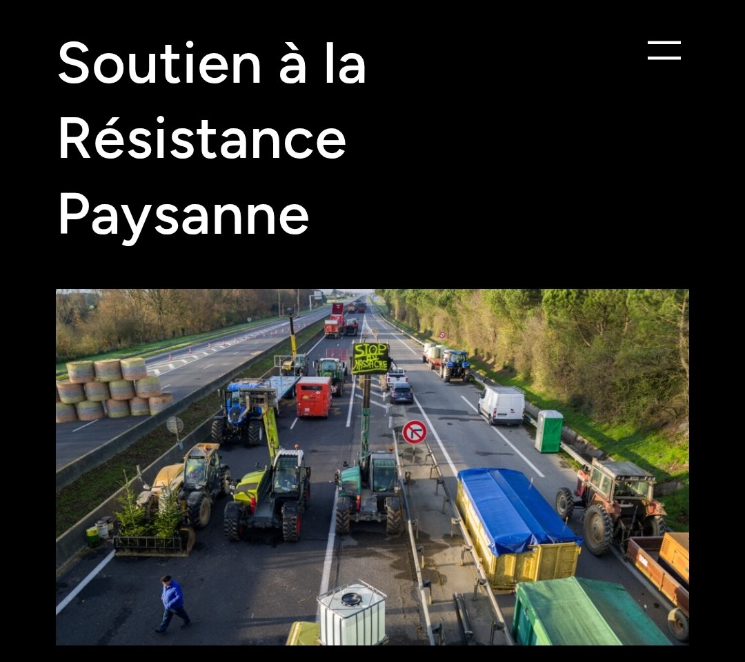 MagLiber3's tweet photo. #AgriculteursEnColère 🚜🇫🇷
Soutien à la résistance paysanne 
FAITES PÉTER LES COMPTEURS 

Merci de soutenir le mouvement en allant sur leur site 
⬇️
https://t.co/dEb0IC1oX3