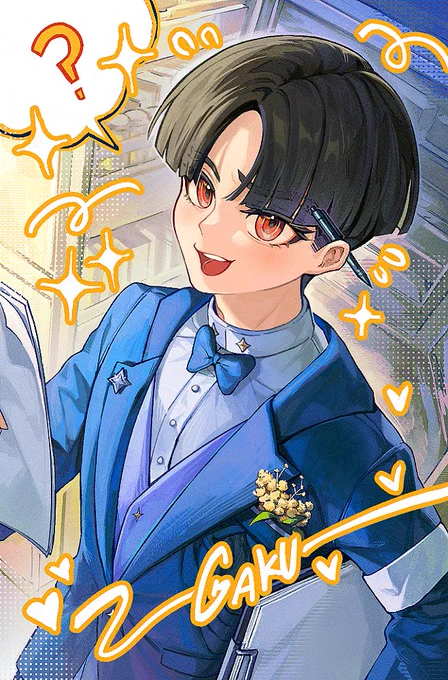 HAPPY BIRTHDAY!!!!!! To the bestest boy and the bestest Mood Maker at LDA!!!! I drew these for the Gaku Birthday and Eitaku wedding cupsleeve event and I put my all into these! I love Gaku Maruko so much and that will never change ;w;!!! #hndr_FA #丸子楽生誕祭2025