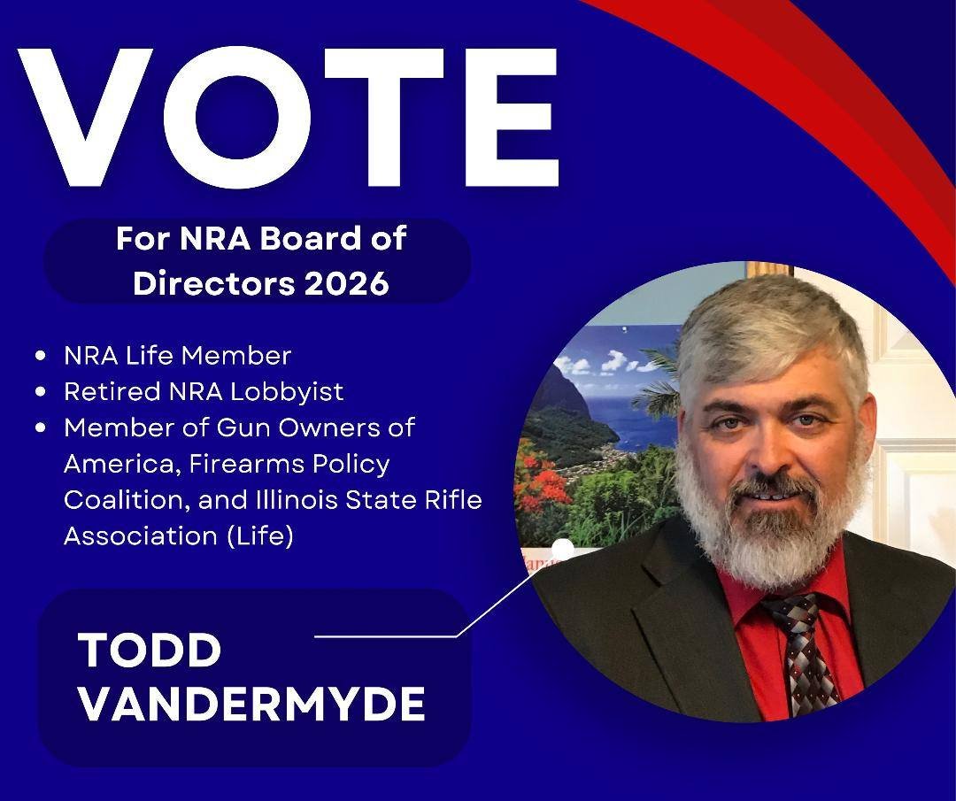 FreedomSsteel's tweet image. Elections for the NRA Board will be happening after the new year, time to start getting into campaign mode. 

I will need all of your support to get a 3 year term.