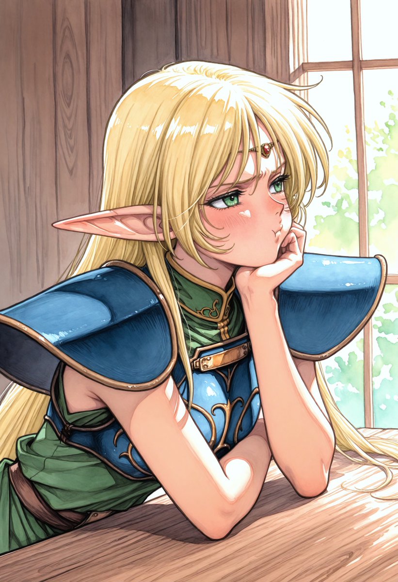 深夜の試作品 待たされてふてくされているディードリット