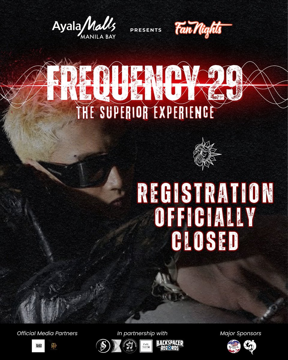 casa_sinag's tweet photo. That’s a wrap—registration is now OFFICIALLY CLOSED. All available and additional slots have been fully exhausted, and we’ve successfully gathered a 300+ strong roster of attendees 🖤🔥

The response was beyond what we imagined, and the support has been nothing short of incredible. Thank you for showing up with this much energy and trust.

✨ For those who weren’t able to register: walk-ins will be accommodated on the day of the event, subject to venue capacity.

To everyone who secured a slot—see you soon.
For what’s next, stay tuned for further updates.

@felipsuperior
#FELIPFrequency29
#FELIP #SB19_KEN